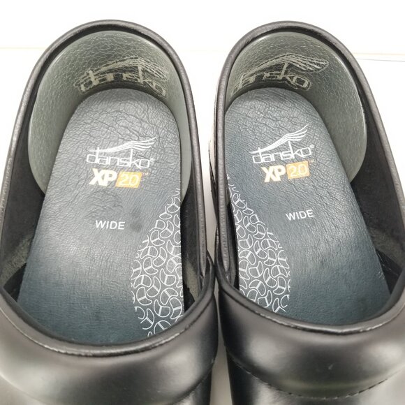 Dansko XP 2.0 Women's Clogs Black Nursing Waterproof Pull Up 36 Wide - Picture 7 of 10